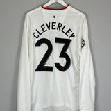 2012/13 MANCHESTER UNITED CLEVERLEY #23 L/S C/L AWAY SHIRT (XXL) NIKE