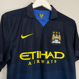 2014/15 MANCHESTER CITY SILVA #21 AWAY SHIRT (M) NIKE