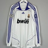 2007/08 REAL MADRID RAUL #7 L/S C/L HOME SHIRT (L) ADIDAS