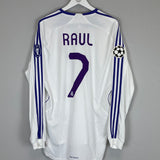 2007/08 REAL MADRID RAUL #7 L/S C/L HOME SHIRT (L) ADIDAS