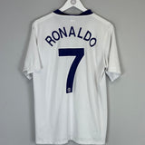 2008/10 MANCHESTER UNITED RONALDO #7 AWAY SHIRT (M) NIKE