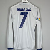 2016/17 REAL MADRID RONALDO #7 L/S HOME SHIRT (S) ADIDAS