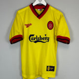 1997/99 LIVERPOOL RUDDOCK #14 AWAY SHIRT (S) REEBOK