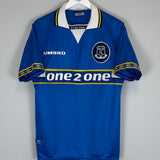 1997/99 EVERTON MATTERAZI #15 HOME SHIRT (M) UMBRO