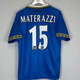 1997/99 EVERTON MATTERAZI #15 HOME SHIRT (M) UMBRO