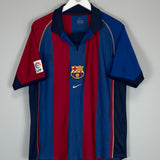 2001/02 BARCELONA LUIS ENRIQUE #21 HOME SHIRT (L) NIKE