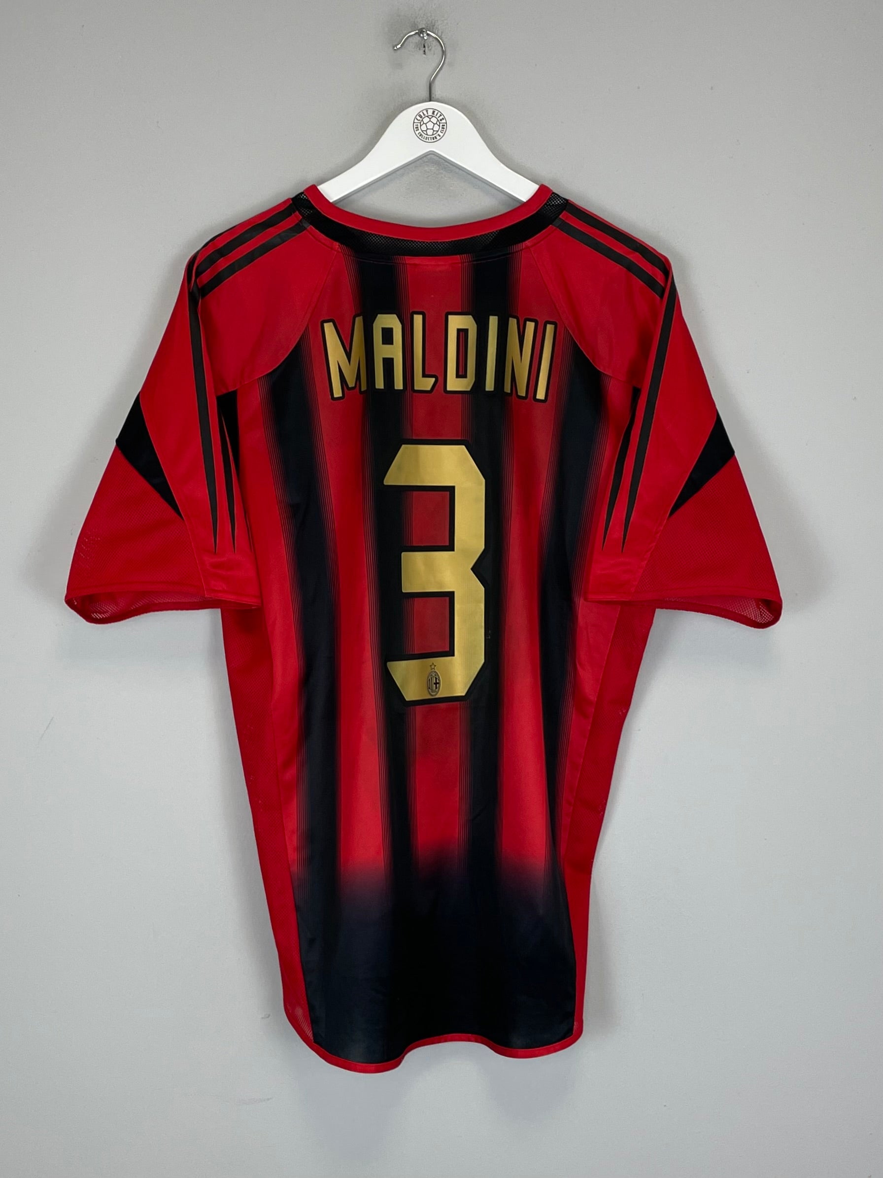 2004/05 AC MILAN MALDINI #3 HOME SHIRT (L) ADIDAS