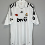 2008/09 REAL MADRID HUNTELAAR #19 C/L HOME SHIRT (XXL) ADIDAS