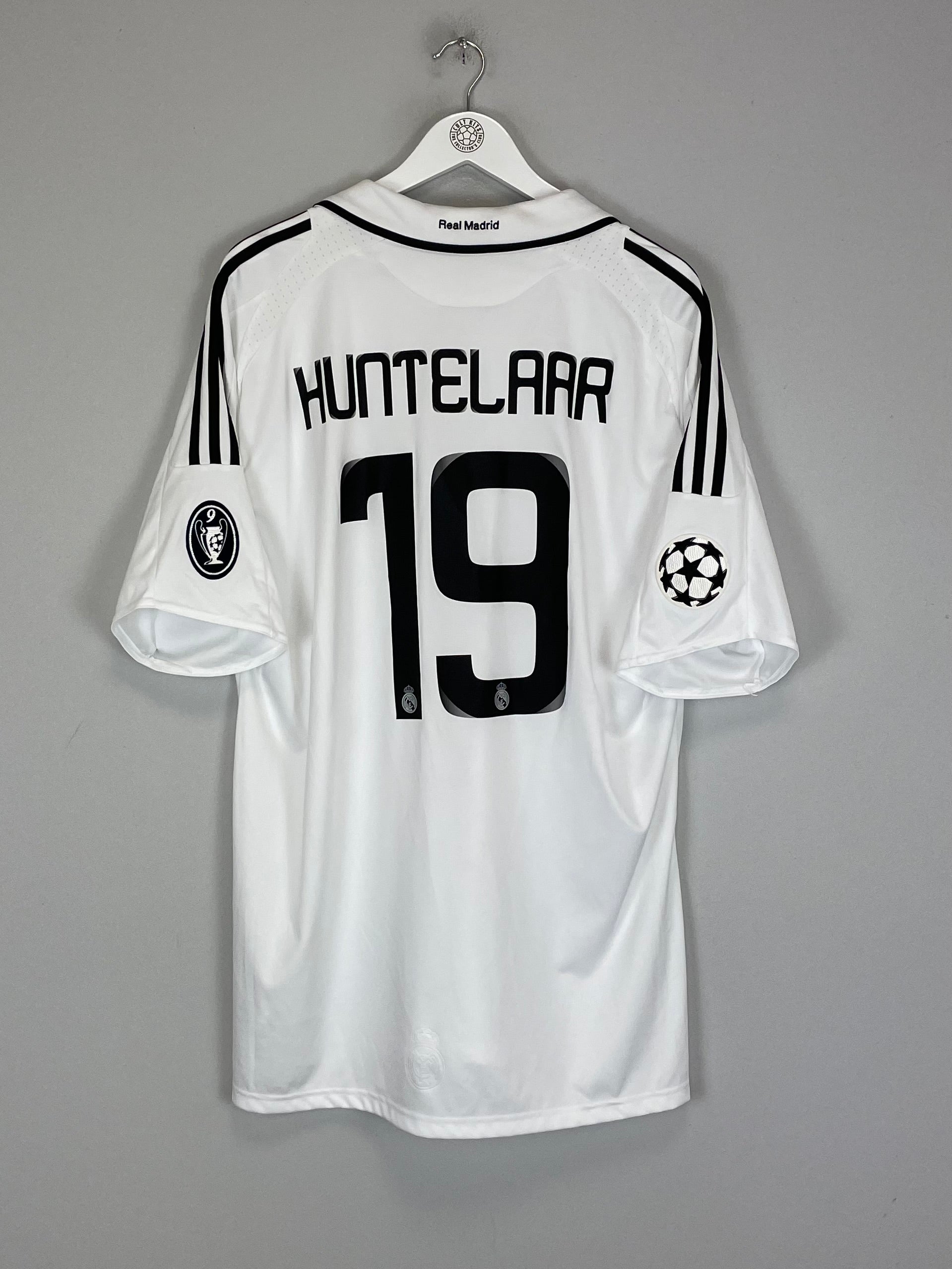 2008/09 REAL MADRID HUNTELAAR #19 C/L HOME SHIRT (XXL) ADIDAS