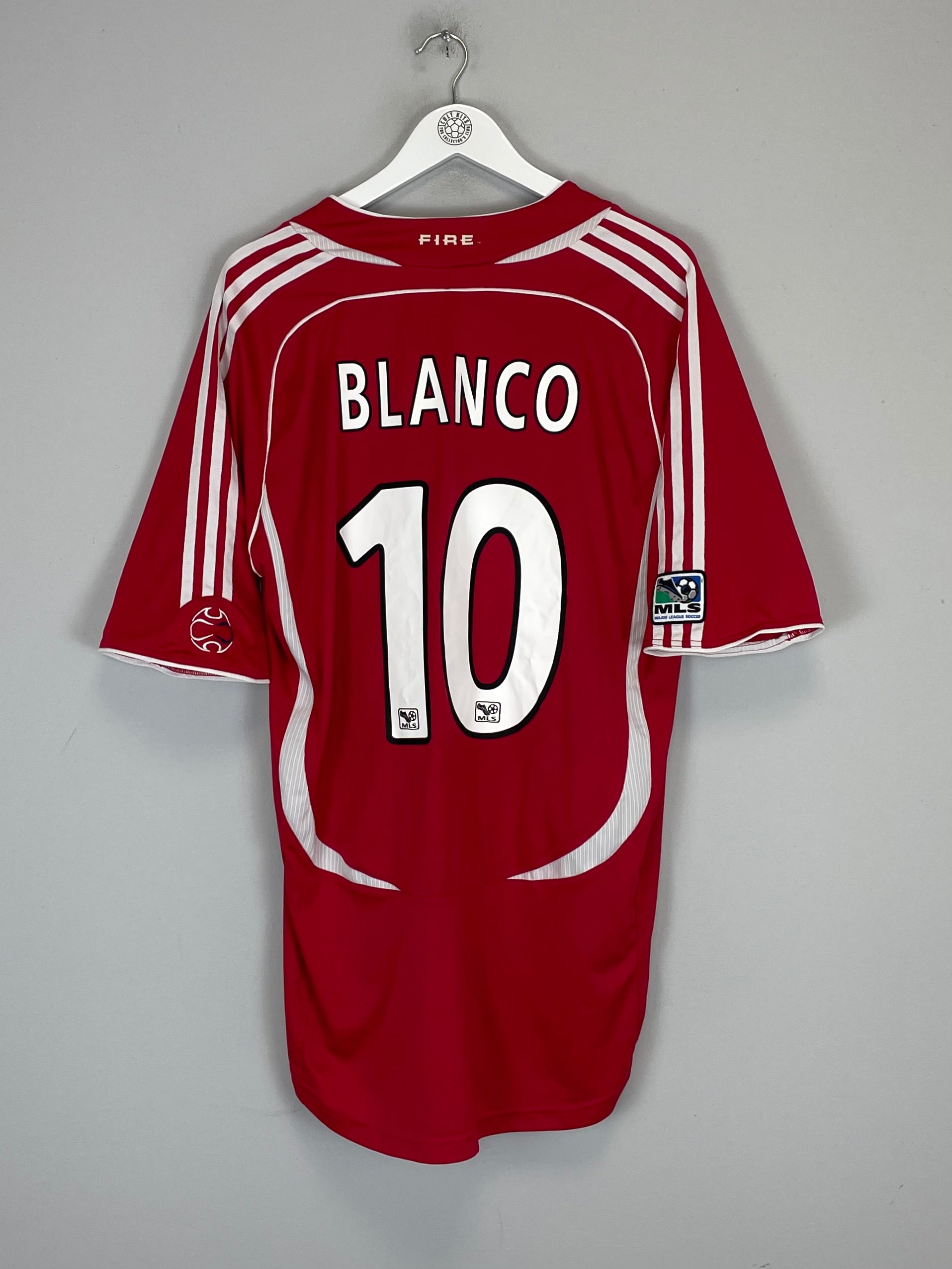 2007 CHICAGO FIRE BLANCO #10 HOME SHIRT (XL) ADIDAS