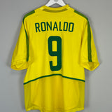 2002/04 BRAZIL RONALDO #9 *PLAYER ISSUE* HOME SHIRT (XL) NIKE