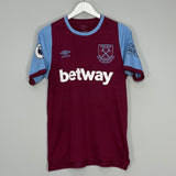 2020/21 WEST HAM HOME SHIRT (M) UMBRO