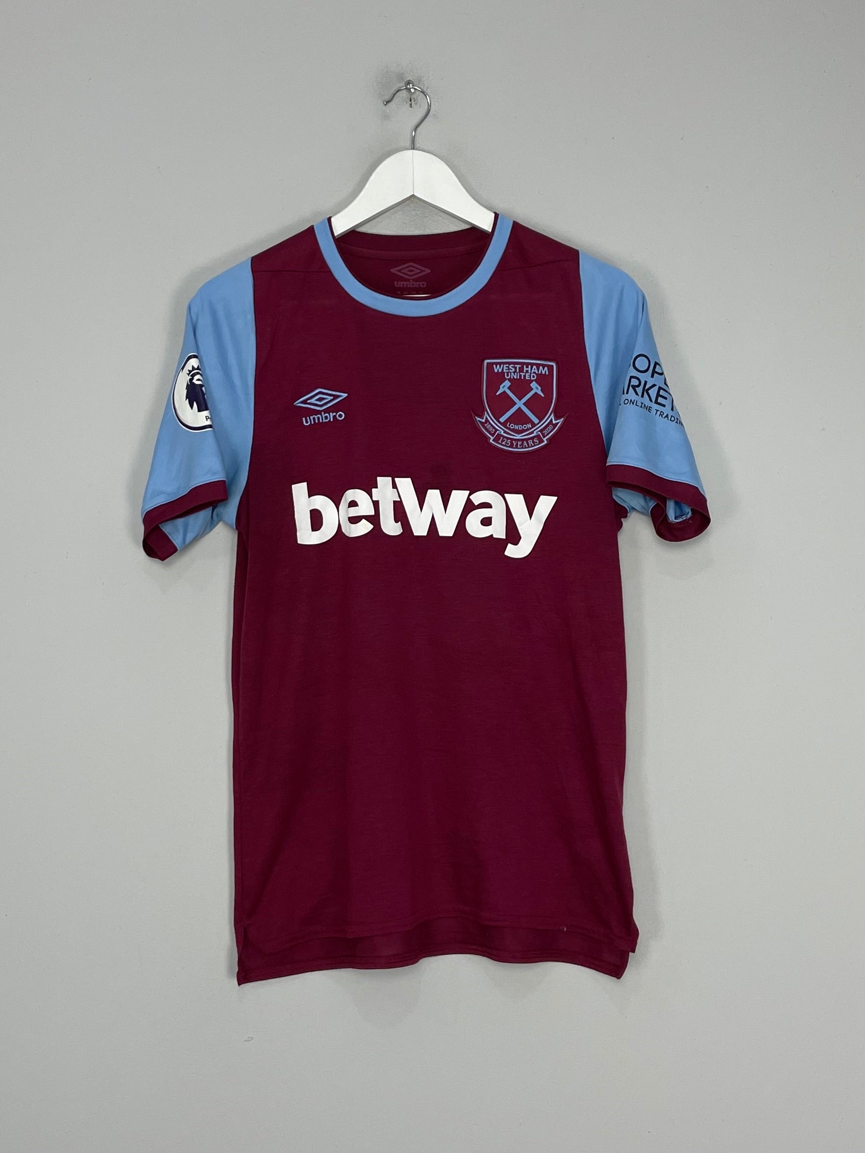 2020/21 WEST HAM HOME SHIRT (M) UMBRO