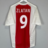 2002/04 AJAX ZLATAN #9 HOME SHIRT (M) ADIDAS