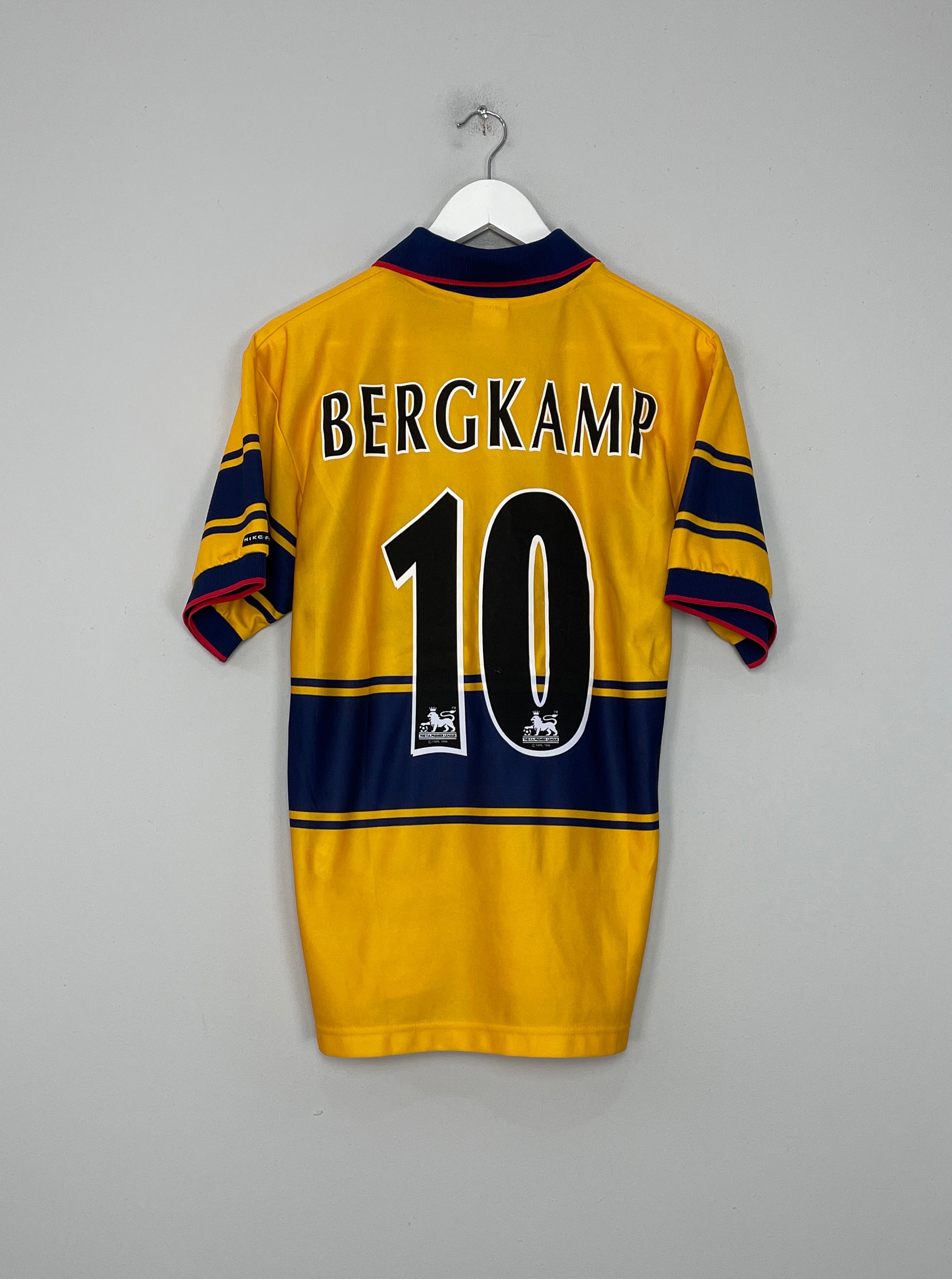 1997/99 ARSENAL BERGKAMP #10 AWAY SHIRT (S) NIKE