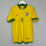 2006/07 BRAZIL RONALDO #9 HOME SHIRT (M) NIKE