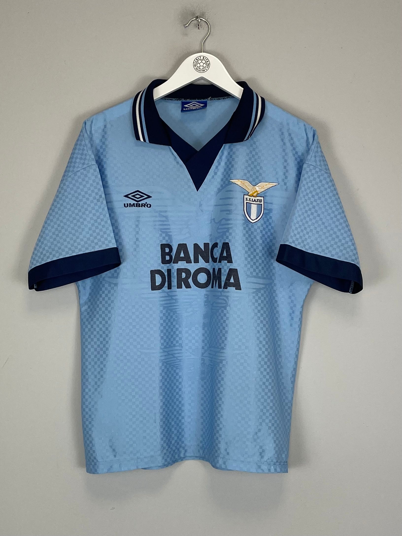 1995/96 LAZIO HOME SHIRT (M) UMBRO