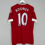 2015/16 MANCHESTER UNITED ROONEY #10 HOME SHIRT (L) ADIDAS