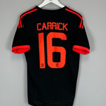 2015/16 MANCHESTER UNITED CARRICK #16 AWAY SHIRT (M) ADIDAS