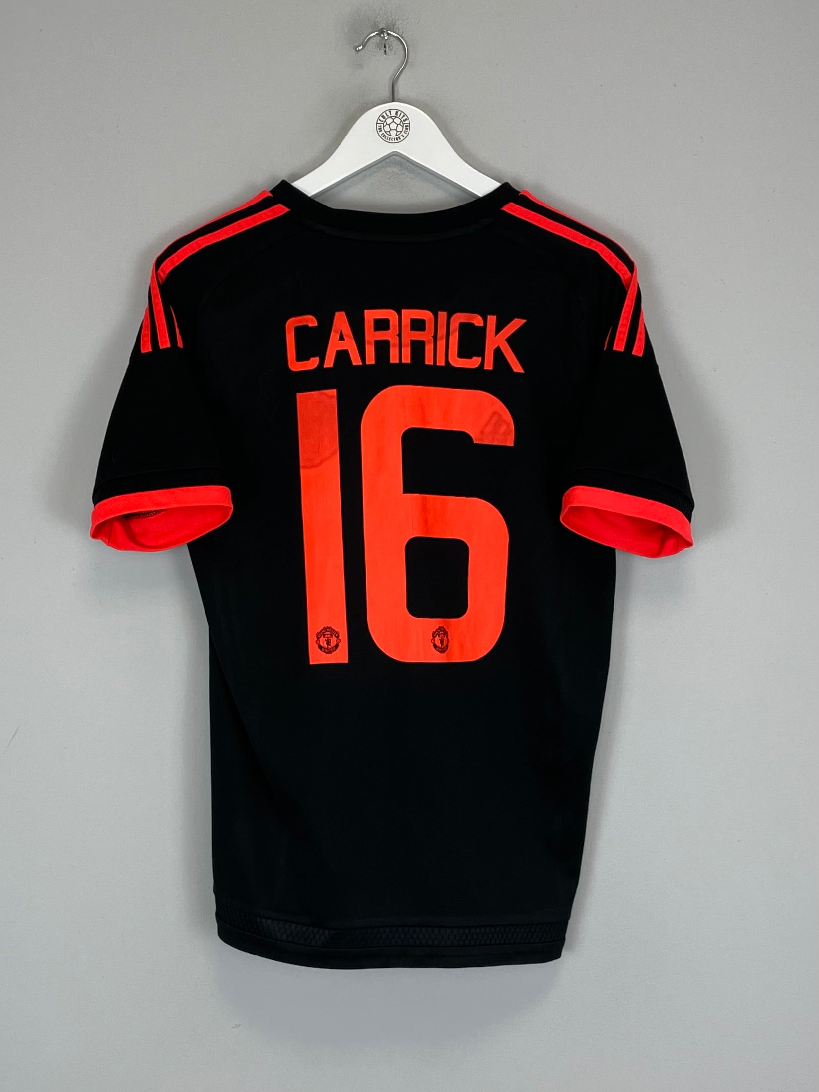 2015/16 MANCHESTER UNITED CARRICK #16 AWAY SHIRT (M) ADIDAS