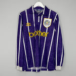 1992/94 MANCHESTER CITY L/S AWAY SHIRT (L) UMBRO