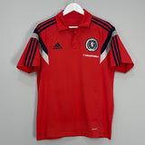 2014/15 SCOTLAND POLO SHIRT (M) ADIDAS