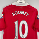 2010/11 MANCHESTER UNITED ROONEY #10 HOME SHIRT (M) NIKE