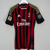 2013/14 AC MILAN HONDA #10 *PLAYER ISSUE* HOME SHIRT (M) ADIDAS