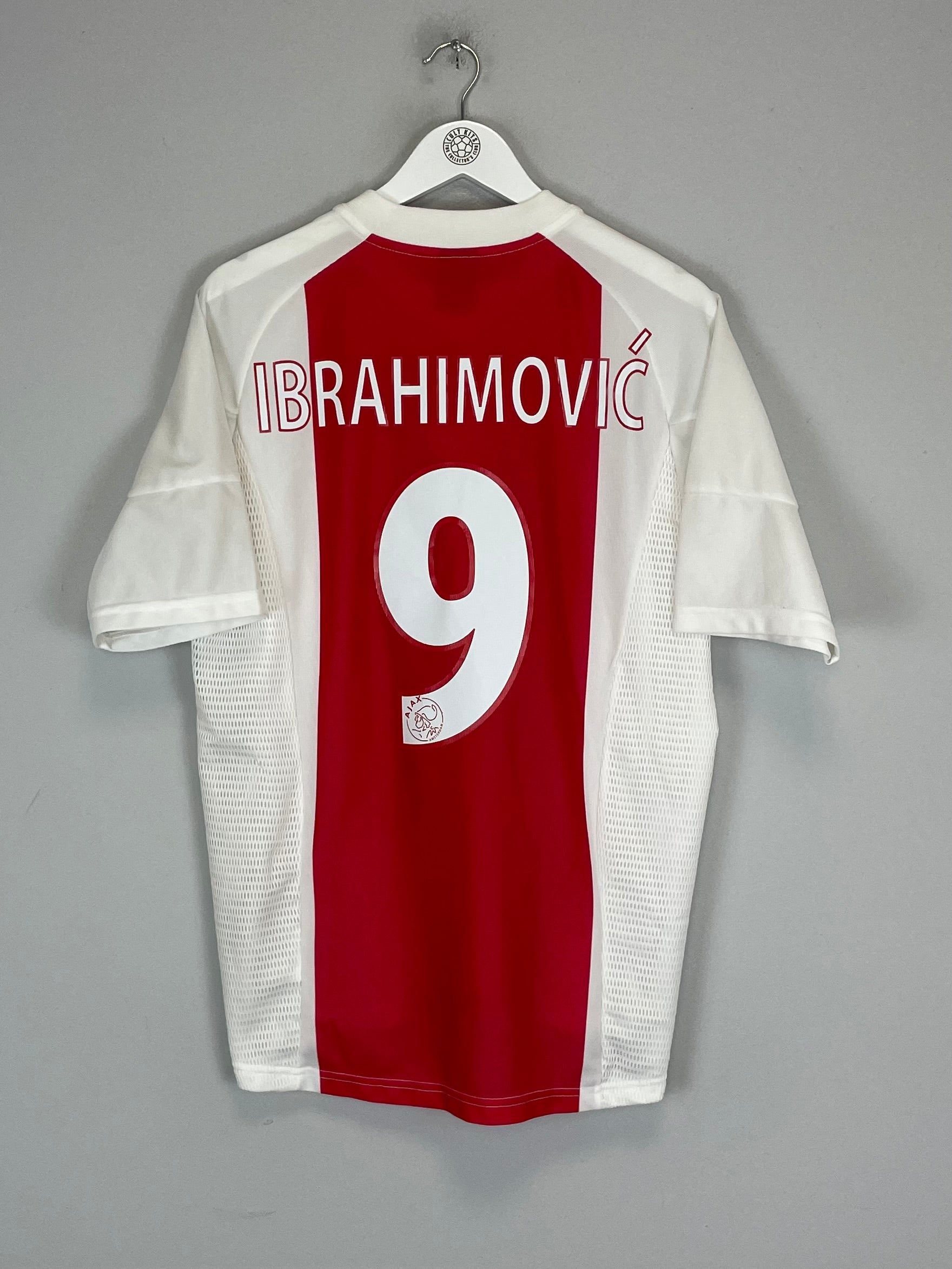 2002/04 AJAX IBRAHIMOVIC #9 HOME SHIRT (M) ADIDAS