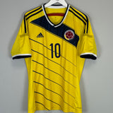 2014/15 COLOMBIA JAMES #10 HOME SHIRT (M) ADIDAS