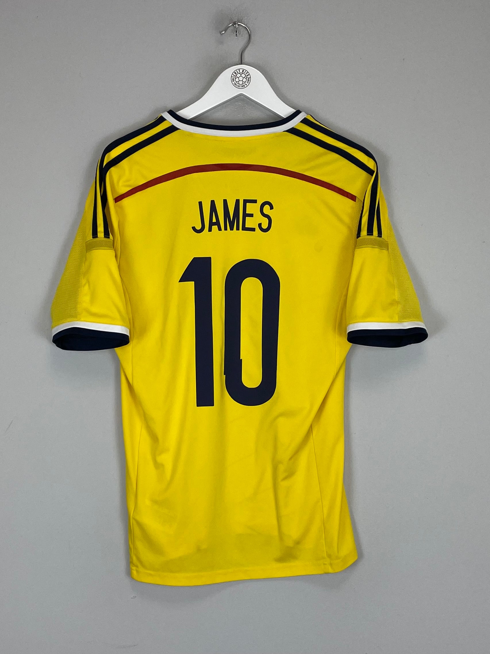 2014/15 COLOMBIA JAMES #10 HOME SHIRT (M) ADIDAS