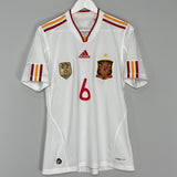 2011 SPAIN A.INIESTA #6 AWAY SHIRT (S) ADIDAS