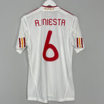 2011 SPAIN A.INIESTA #6 AWAY SHIRT (S) ADIDAS