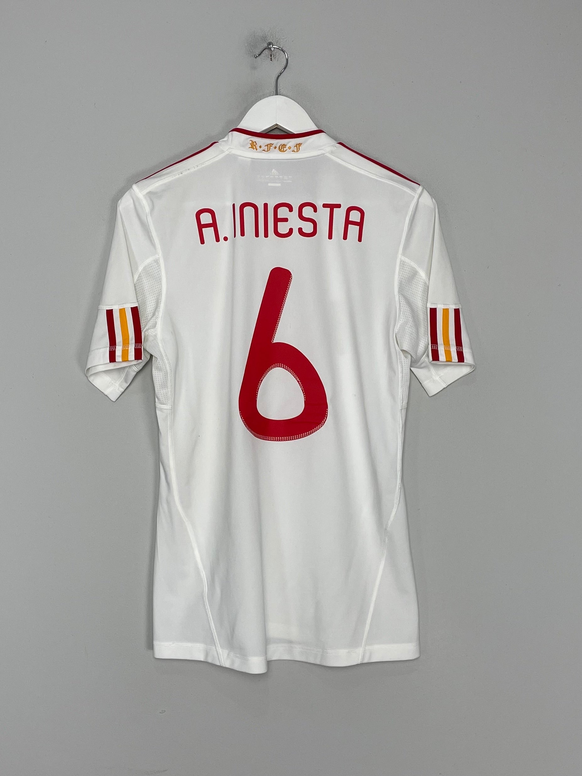 2011 SPAIN A.INIESTA #6 AWAY SHIRT (S) ADIDAS