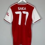 2019/20 ARSENAL SAKA #77 HOME SHIRT (XL) ADIDAS