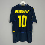 2008/09 SWEDEN IBRAHIMOVIC #10 AWAY SHIRT (L) UMBRO