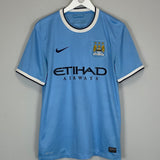 2013/14 MANCHESTER CITY KUN AGUERO #16 HOME SHIRT (M) NIKE