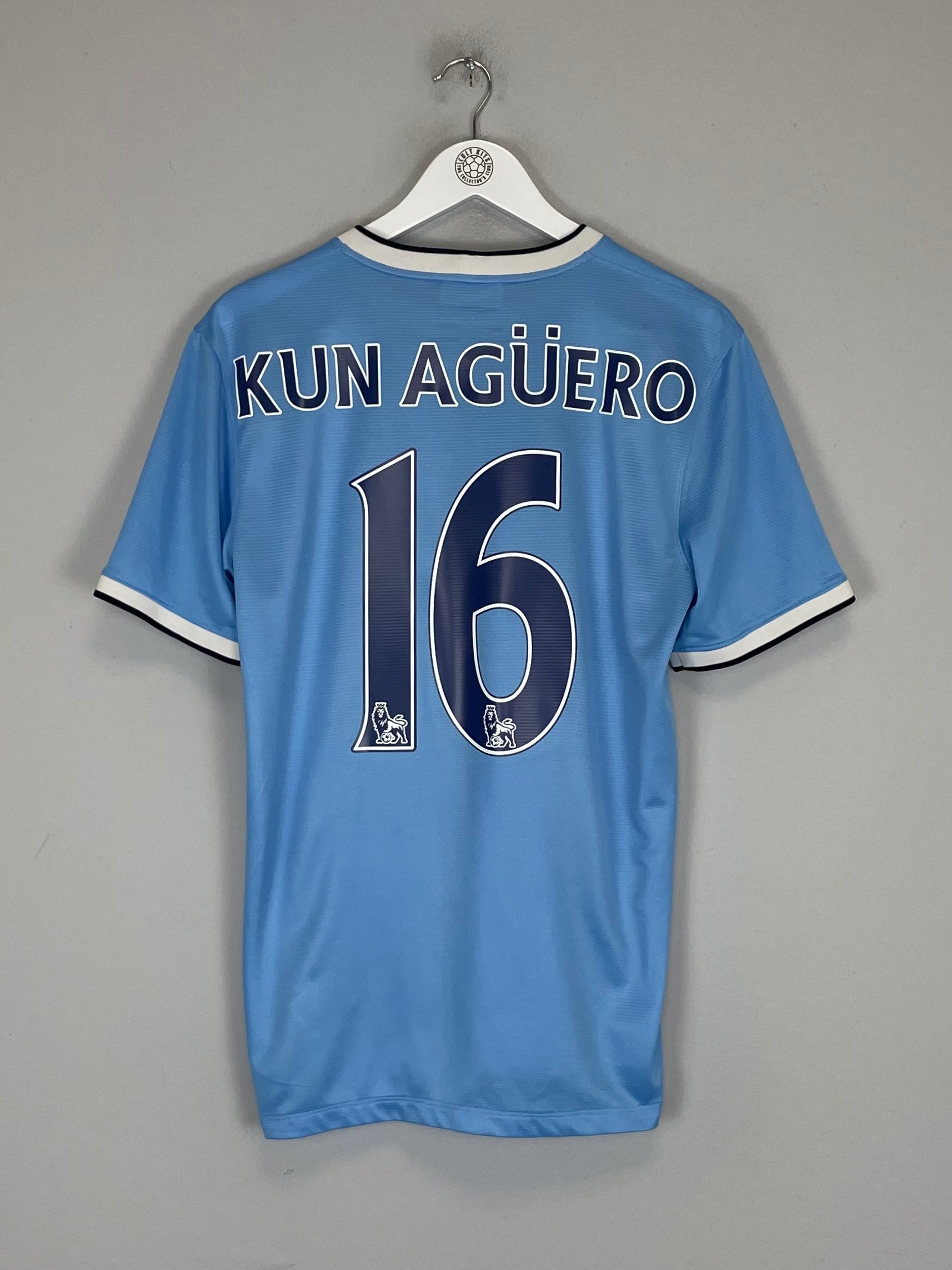 2013/14 MANCHESTER CITY KUN AGUERO #16 HOME SHIRT (M) NIKE