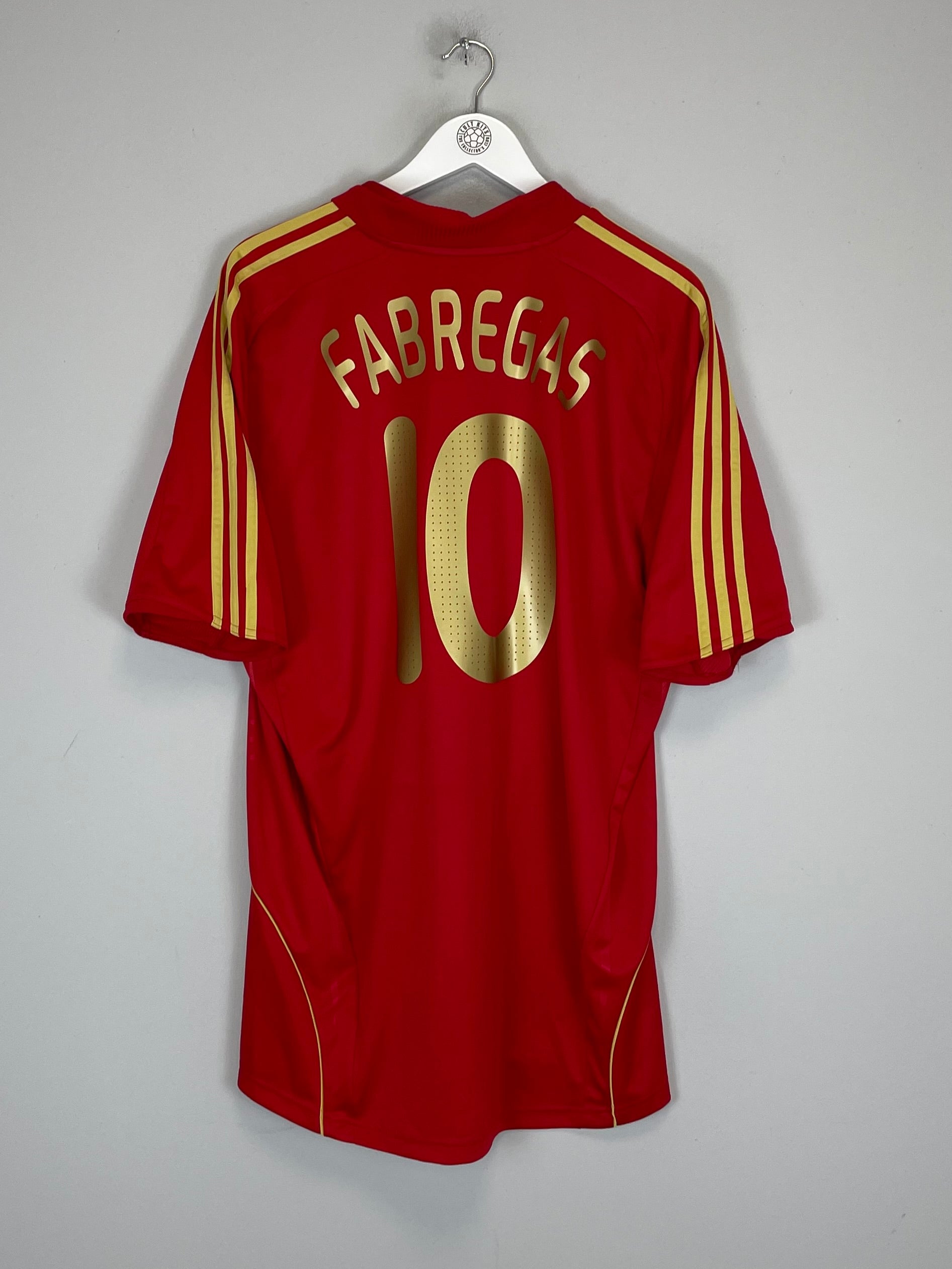 2008/10 SPAIN FABREGAS #10 HOME SHIRT (XL) ADIDAS