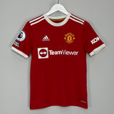 2021/22 MANCHESTER UNITED B.FERNANDES #18 HOME SHIRT (L.KIDS) ADIDAS