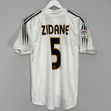 2004/05 REAL MADRID ZIDANE #5 HOME SHIRT (S) ADIDAS