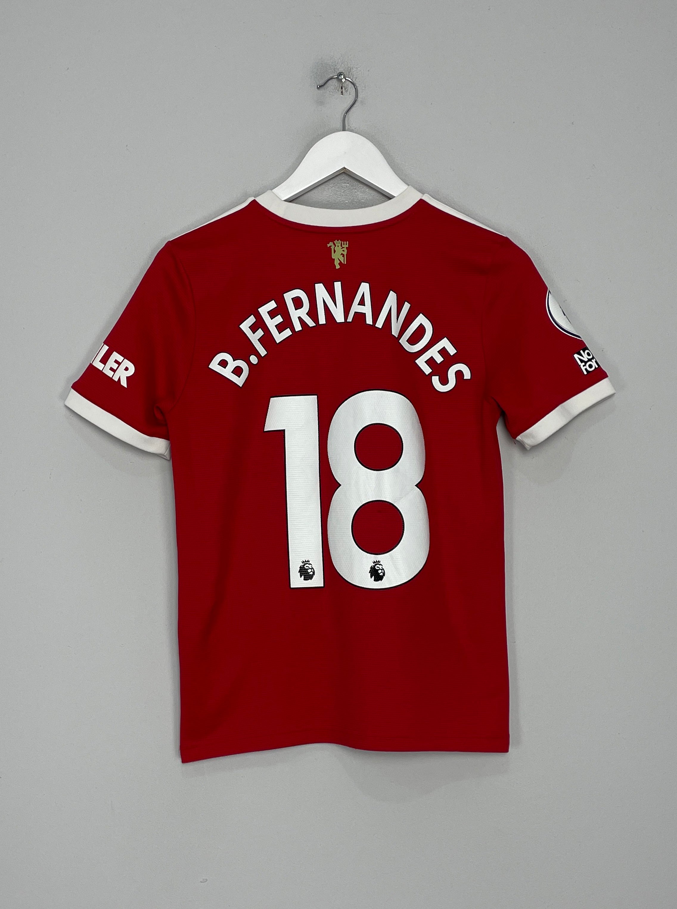 2021/22 MANCHESTER UNITED B.FERNANDES #8 HOME SHIRT (L.KIDS) ADIDAS