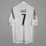 2005/06 REAL MADRID RAUL #7 HOME SHIRT (L) ADIDAS