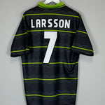 1999/00 CELTIC LARSSON #7 AWAY SHIRT (L) UMBRO