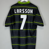 1999/00 CELTIC LARSSON #7 AWAY SHIRT (L) UMBRO