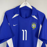 2002/04 BRAZIL RONALDINHO #11 AWAY SHIRT (M) NIKE