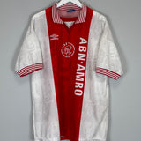 1996/97 AJAX LITMANEN #10 HOME SHIRT (XL) UMBRO