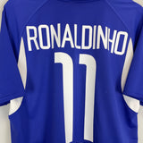 2002/04 BRAZIL RONALDINHO #11 AWAY SHIRT (M) NIKE