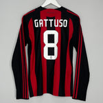 2008/09 AC MILAN GATTUSO #8 L/S HOME SHIRT (S) ADIDAS