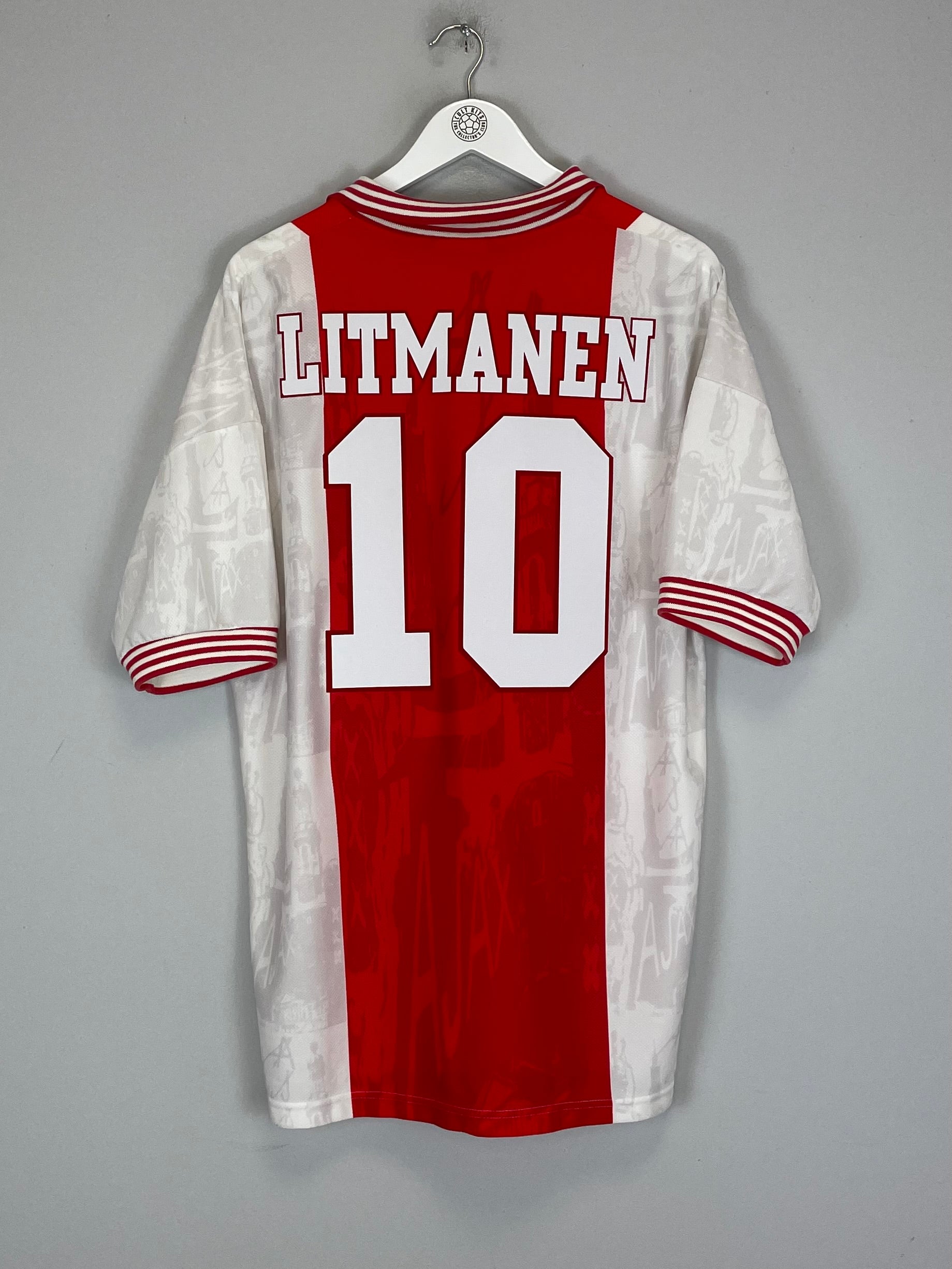 1996/97 AJAX LITMANEN #10 HOME SHIRT (XL) UMBRO